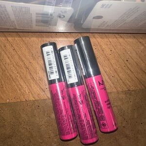 3 NYX hot Pink Lip Gloss Trio PARIS new
